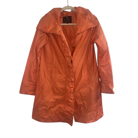 ✨Rainforest Ladies Rain Orange Sz Small Jacket✨ - Picture 5 of 9